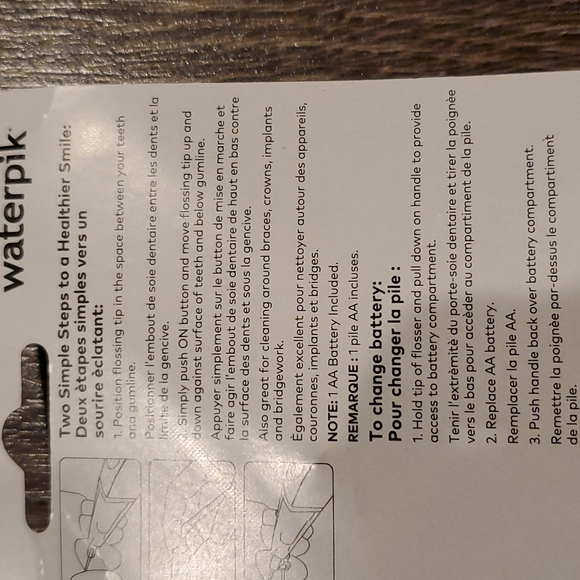 Waterpik Power Flosser Flexible Tip, Battery Operated - Picture 7 of 7